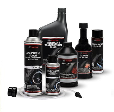 Image of Toyota genuine fluids.